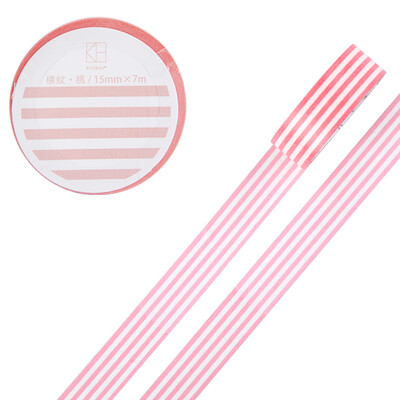 

Kinbor hand book&paper tape 15mm7m hand book sticker DIY decorative tape horizontal stripes · black DTB64236-1