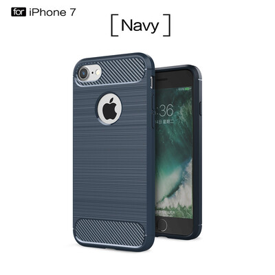 

Carbon Fiber Phone Cases For iPhone 7 8 Case Soft Anti-Knock Cover For iphone7plus 8plus case