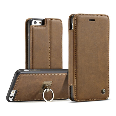 

Iphone 66S6 Plus6S Plus Luxury Leather Commerce Multi-function Wallet Card Clip Protection Cover Stand Phone case