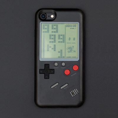 

Ninetendo Gameboy Tetris Retro Game Console Phone Case For iPhone X 6 6S 7 8 Plus Soft Protection Cover