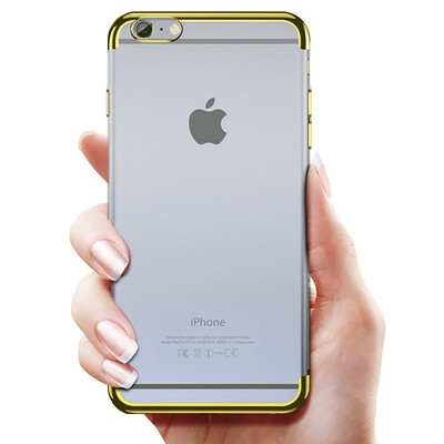 

Soft TPU Transparent Case for iphone 8 plus Ultra Thin Electroplating Case for iphone 8 Cases Silicone Colored Frame Cover