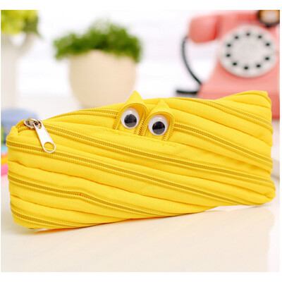 

Карандашный чехол Cute Solid Color Простой карандаш-сумка Карандаш Чехол для молнии Канцелярские принадлежности Чехол для ручек Ко