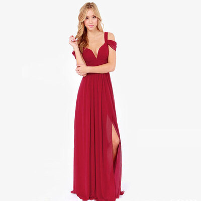 

Lovaru ™Новый 2015 год V-образным вырезом с открытым плечом сексуальное платье партии, модные Гао Guichun цвета элегантное платье платье