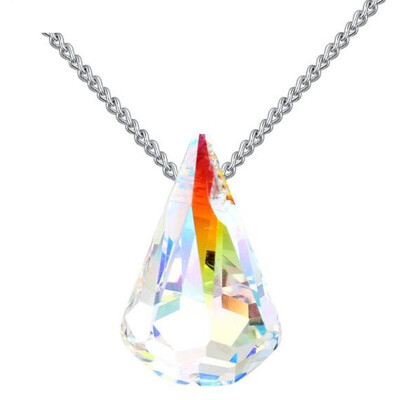 

High Quality Water Drop Shaped Pendant Necklace Austrian Crystal from Swa Elements Collier For Women Mothers Day Gift 25489