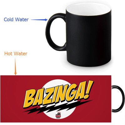 

The Big Bang Theory 350ml12oz Heat Reveal Mug Color Change Coffee Cup Sensitive Morphing Mugs Magic Mug Milk Tea Cups