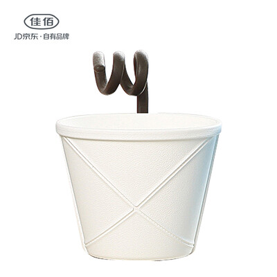 

Jia Hao car kitchen bathroom bathroom office plastic hanging creative storage basket yellow
