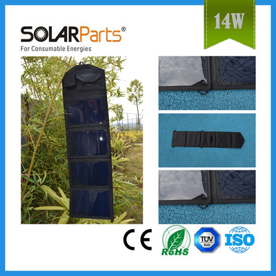 

BOGUANG Waterproof 14WPortable Bag with USB high efficiency Sunpower cell foldable solar charger mobile phone charger Rechargeable