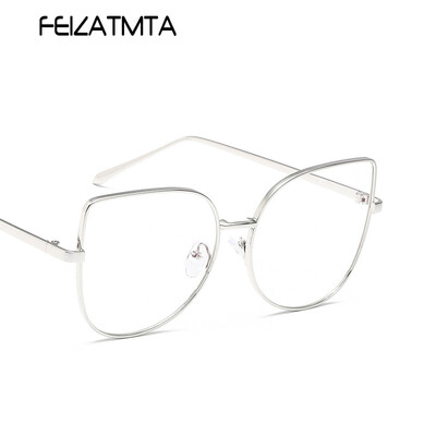 

FEIZATMTA 2018 Женские модные очки для очков Cat Eye Близорукость Оптические очки Ultra Light Goggles Reading Clear Eyewear oculos