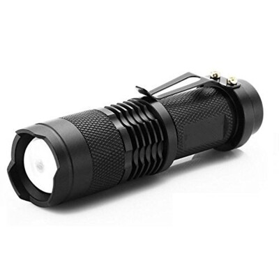 

7w 300lm Mini Cree Led фонарик факел Регулируемый фокус Zoom Light Lamp