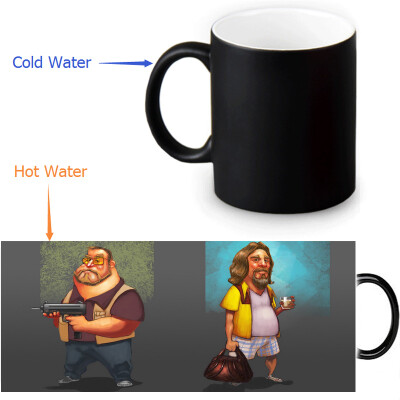 

The Big Lebowski 350ml/12oz Heat Reveal Mug Color Change Coffee Cup Sensitive Morphing Mugs Magic Mug Milk Tea Cups