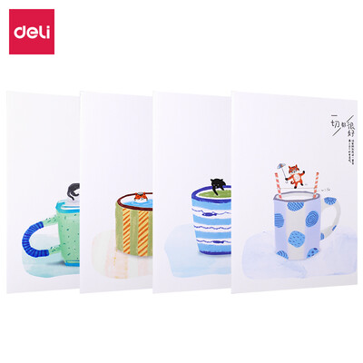

Deli deli 4 B540 page Lele series stitching soft copybook notebook FB540-4