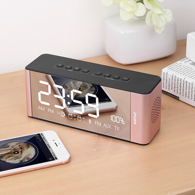 

Ikuor (ifkoo) D3 Deep Space Grey Smart Time Alarm Беспроводной Bluetooth-динамик Сабвуфер Мобильный компьютерный телевизор Светодиодный дисплей Портативный мини-динамик