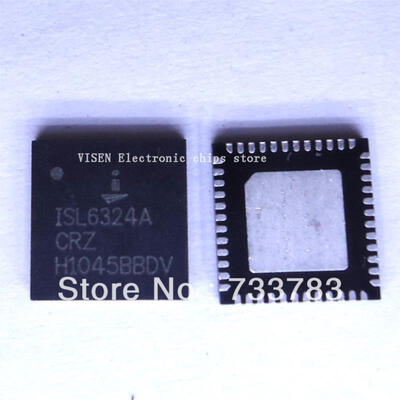 

5pcs/lot INTERSIL ISL6324ACRZ ISL6324A QFN Hybrid SVI/PVI with I2C Monolithic Dual PWM Hybrid Controller Powering