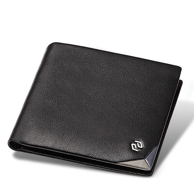 

Pierca card pierre cardin mens wallet youth fashion short wallet simple top layer leather cross section wallet J7A502-220101A black
