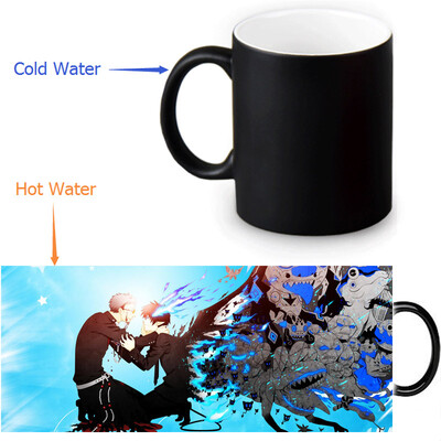 

Ao no Exorcist 350ml/12oz Heat Reveal Mug Color Change Coffee Cup Sensitive Morphing Mugs Magic Mug Milk Tea Cups