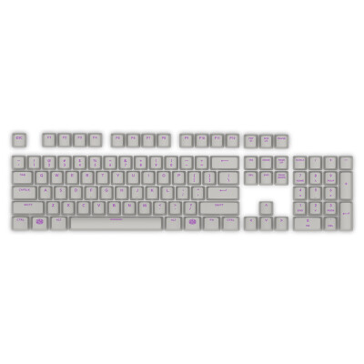 

CoolerMaster PBT keycap gray&purple combination 104 key cap mechanical keyboard keycap
