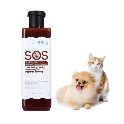 

Enoug SOS Pet Shampoo Cat Dog Shower Gel Gentle Fragrance Golden Hair Teddy Red Brown Hair Series 530ml