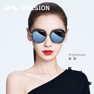 

Molsion MS6037 polarized sunglasses butterfly sunglasses female D11 black