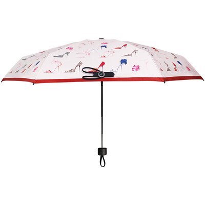 

Black lemon BLACK LEmon pocket clear umbrella dual-use 50 black plastic sunscreen umbrella anti-UV folding umbrellas nano dance shoes