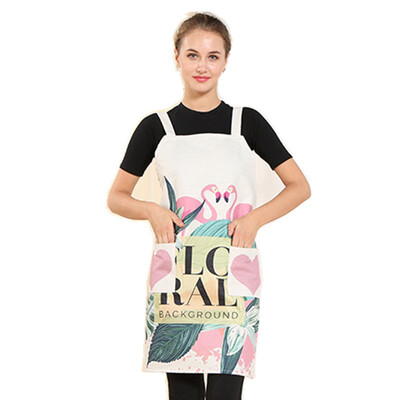 

Хлопчатобумажное белье Фламинго Pattern Фартук для взрослых Биб Главная Кулинария Выпечка Чистка Кухня Фартуки Аксессуары