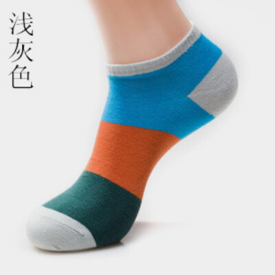 

Socks mens summer mens cotton fight color wide boat socks cotton sweat deodorant socks cotton socks