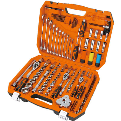 

Huafeng giant arrow HF-81126G 126 sets of international ratchet wrench socket set comprehensive auto repair mechanic repair kit set