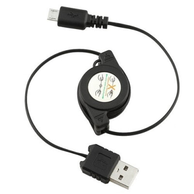 

Huayuan Universal Micro USB A to USB 2.0 B Retractable Cable