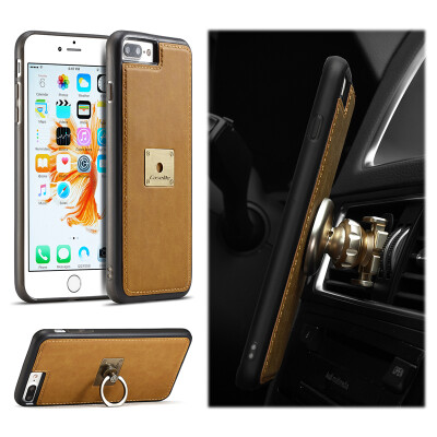 

Iphone 66S6 Plus6S Plus Luxury Leather Commerce Multi-function Vehicular ring Protection Cover Phone case