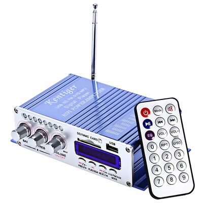 

HY-502 12V 2CH Hi-Fi стереофонический динамик Усилитель мощности USB SD Card Player