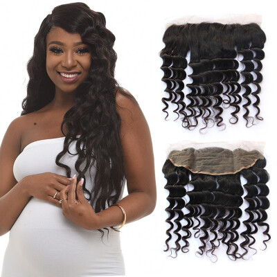 

Nami Hair Product Brazilian Virgin Remy Hair Loose Deep Wave13X4 Lace Frontal Closure Ear to Ear With Baby Hair 10"-20" Free Shipp