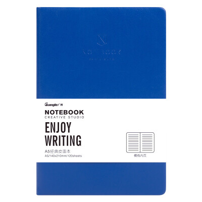 

Guangbo A leather surface business notebook office stationery blue GBP20002