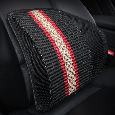 

Nine hundred WY-1813 car waist by summer ice mesh cloth cushion office chair waist lumbar pillow light breathable lumbar support black red