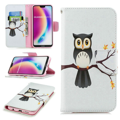 

BEFOSPEY Painting PU LeatherSoft TPU Card Slot Stand Wallet Case For Huawei P20 Lite584