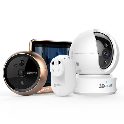 

Fluorite DP1 Brown Smart Cat Eye Camera Electronic Cat Eye Visual Doorbell Security Door Monitor Hikvision&39s brand