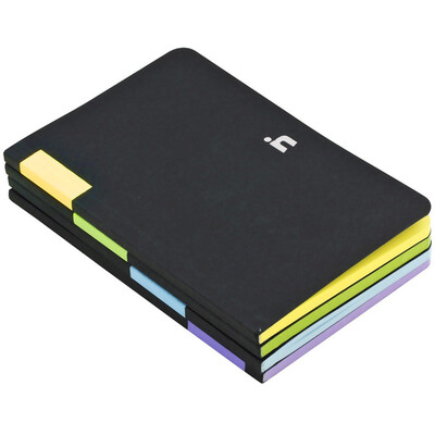 

Office Depot OD3032 Creative Series Notepad Notebook Diary 32K Black Cover Color Inside Page 4 Set Four Colors