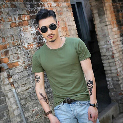 

Men Summer Round Neck Slim Fit T Shirt