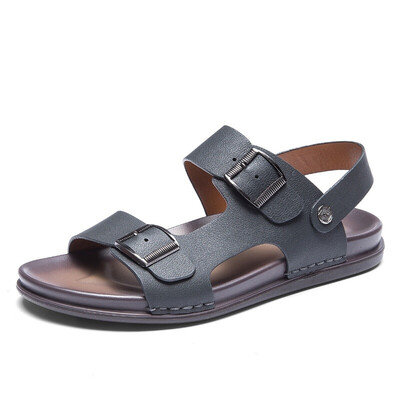 

Aokang Aokang sandals sleeve breathable wear simple beach shoes 183730036 black 39 yards