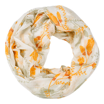 

Jeouly white scarves women infinity tulip cachecol marcas loop voile scarf sunscreen shawls hijab wraps Echarpes Foulard Femme