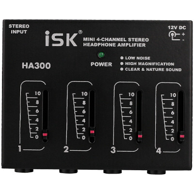 

ISK HA-400 Quad Earphone Amplifier Professional fever level amp