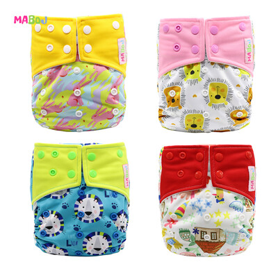 

MABOJ Pocket Cloth Diapers with Inserts Waterproof Diapers for 3-15kg Baby  Fit All