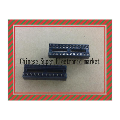 

50pcs 24Pin DIP SIP IC Sockets Adaptor Solder Type Narrow