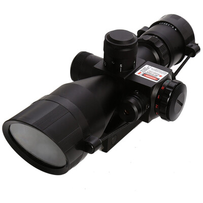 

Beileshi Riflescope Red Dot Tactical 2.5 - 10 x 40 Красная лазерная двойная подсветка Mil-dot W / Rail Mount