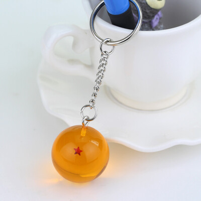 

New Cool Anime Dragon Ball Keychain Crystal ball Bag Pendant Decorations Summoned seven summon dragons