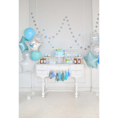 

Blue Sweets Snow Heart Photo Background 57FT Vinyl Fabric Cloth Digital Printing Wedding Backdrop Curtain S-3083