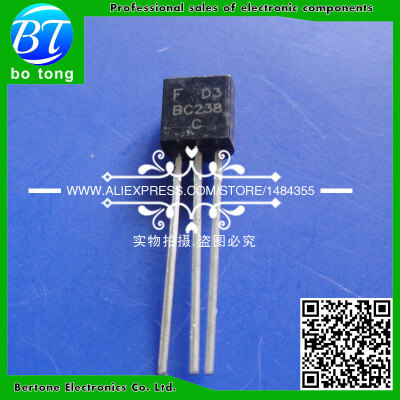 

500pcs free shipping BC238C BC238 TO-92 Bipolar Transistors - BJT NPN 25V 100mA