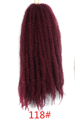 

1 Pc Color Chemical Fiber Big Wig Wig African Small Hair Fluffy Bump Head Stain Hair Extension Bar Dance Decor Fun Games