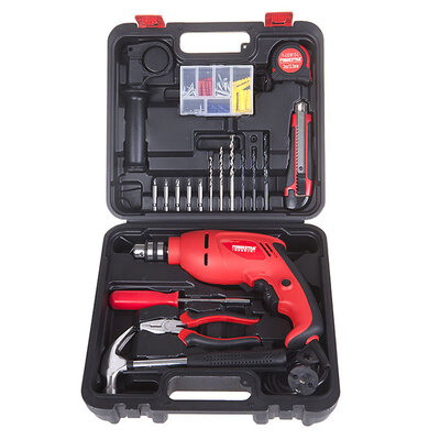 

Forgestar Household hand drill 80 sets of electric toolbox combination impact drill hardware tool set