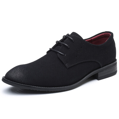 

JUQI Business Men Oxford Lace up Leather Shoes