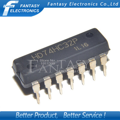 

10PCS HD74HC32P DIP14 HD74HC32 74HC32P DIP new&original IC free shipping