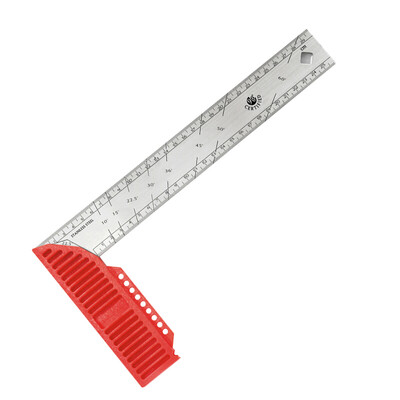 

KAPRO 309 Israel Cape Road multi-function square ruler stainless steel thick double-sided scale turn ruler -shaped ruler wood ruler measuring tool 40 cm